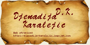 Đenadija Karalejić vizit kartica